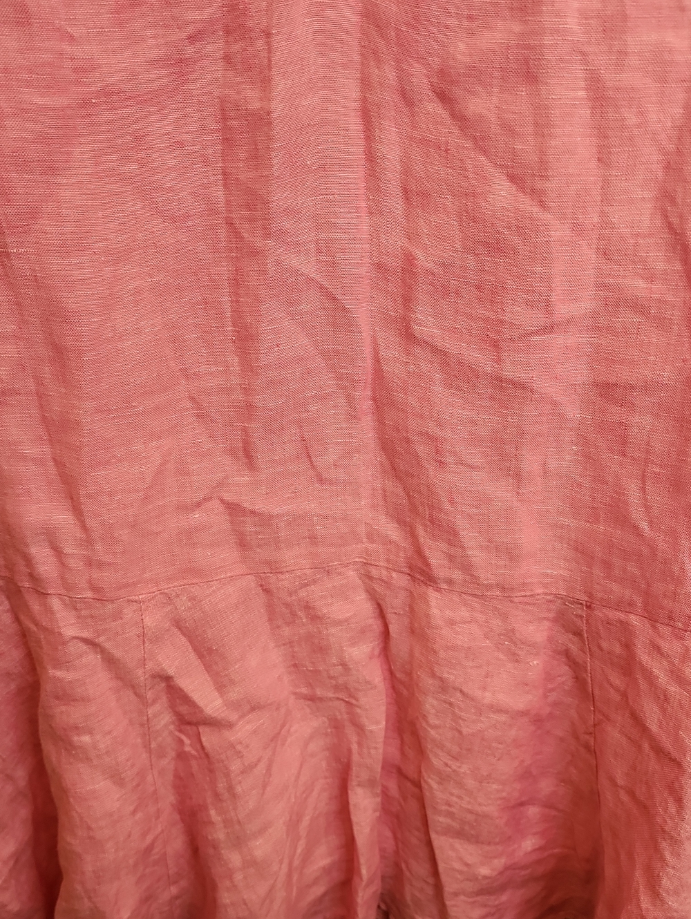 Lilly Pulitzer 100% Linen Pink Collared DRESS With Cotton Lined SLIP ATTACHED - Picture 4 of 8